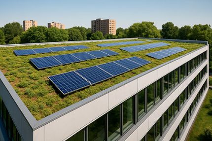 Installation de toiture biosolaire