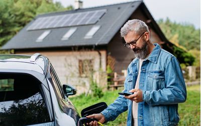 borne de recharge solaire pour voiture électrique