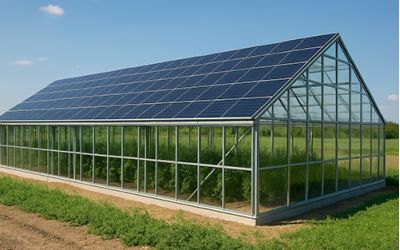 Installation de serre solaire